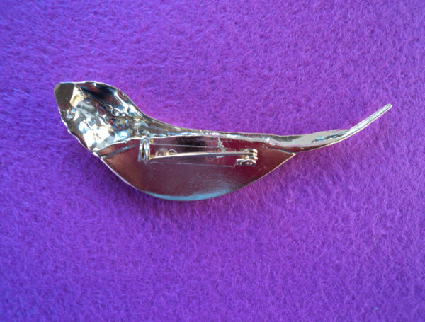 Broche Oiseau soie dos