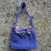 Mini sac fleurs et chouettes