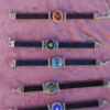 Collection de 6 bracelets avec galets d'aquarium fondus