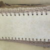 Sac crocheté beige – Mémoire d’un gilet, élégance recyclée