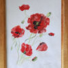 Aquarelle coquelicots encadrée