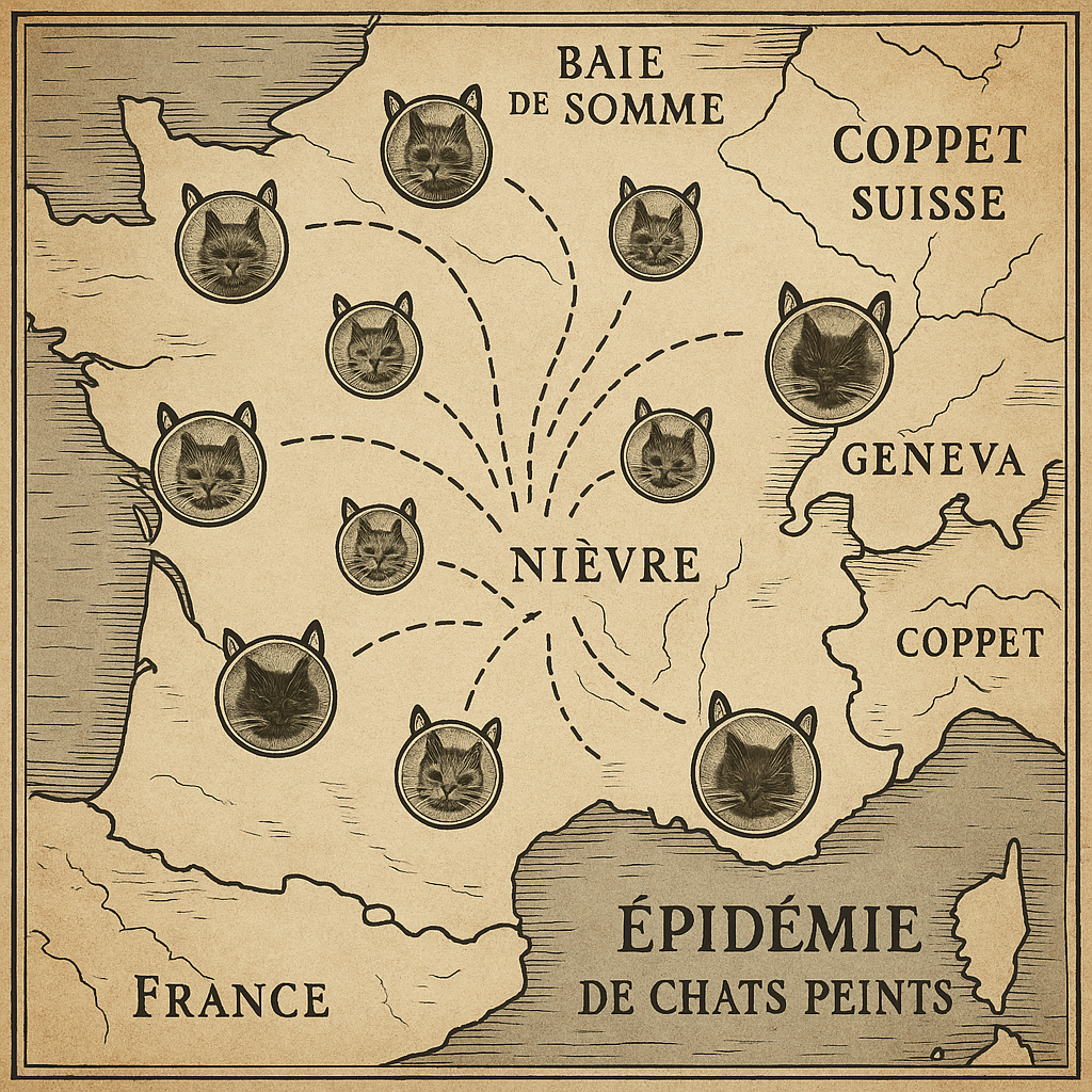 Propagation des chats peints