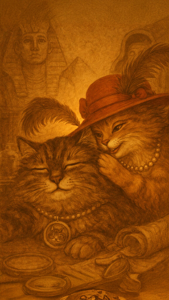 Ange gloutonne susurre à l'oreille de Poste