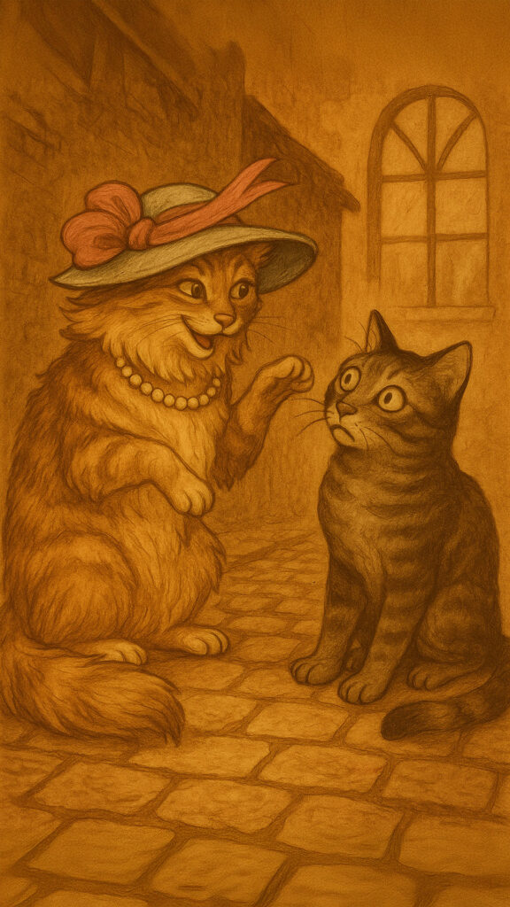 Ange-Gloutonne va chercher les sardines