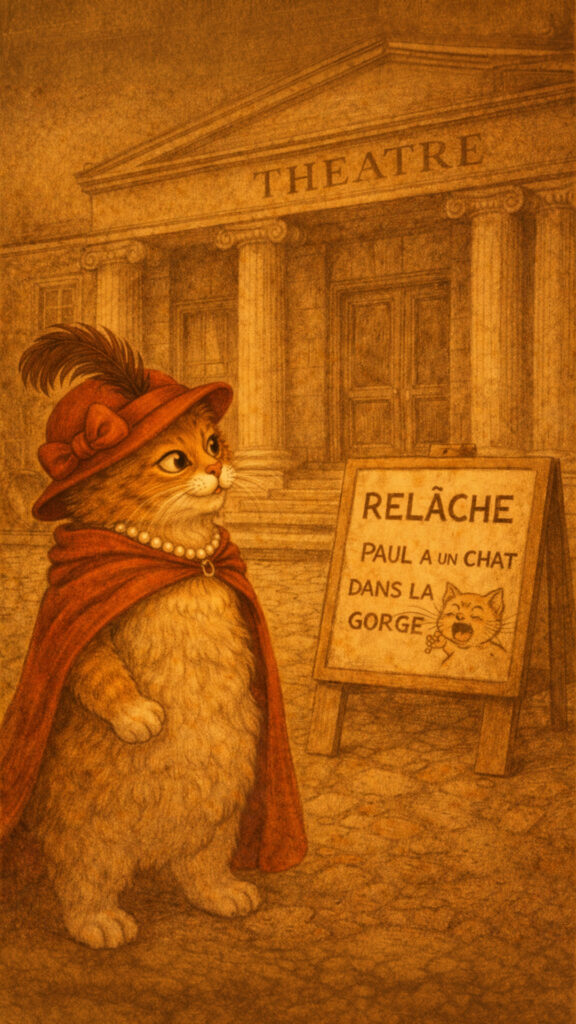 Paul a un chat dans la gorge