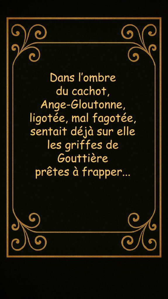 Ange-Gloutonne ligotée