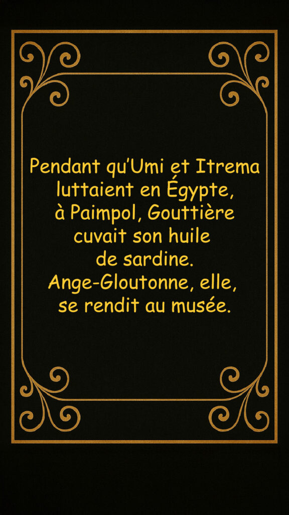 Ange Gloutonne va au Musée