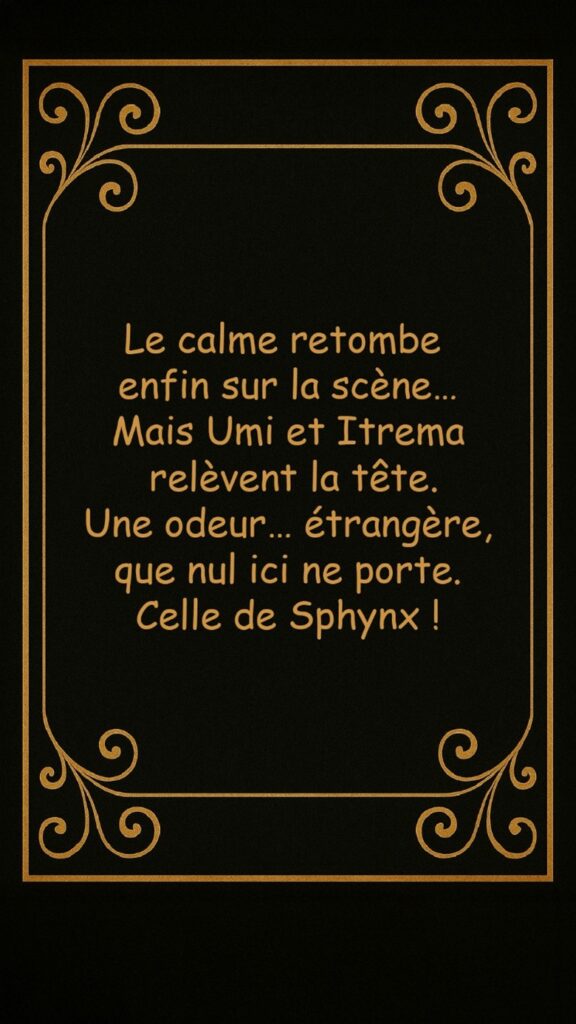 Umi et Itrema flairent la piste de Sphynx