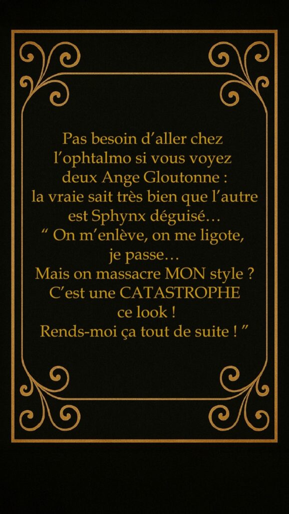 58 Ange-Gloutonne se fâche contre Sphynx