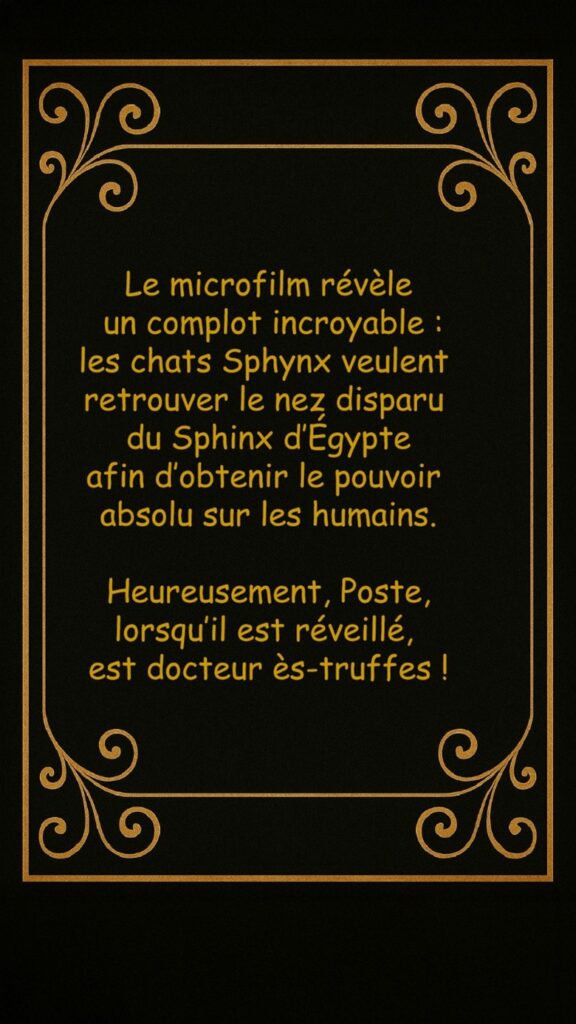 Révélations du microfilm
