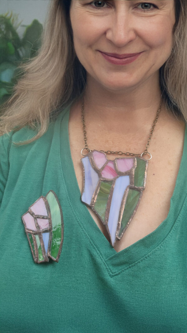 Parure tulipe portée Parure tulipe portée