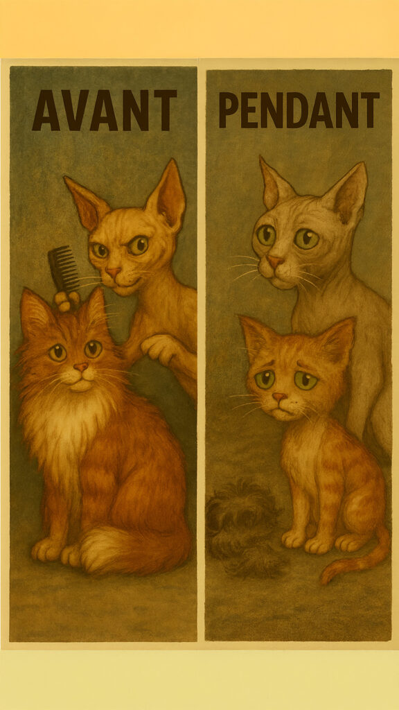 Sphynx épile Angora