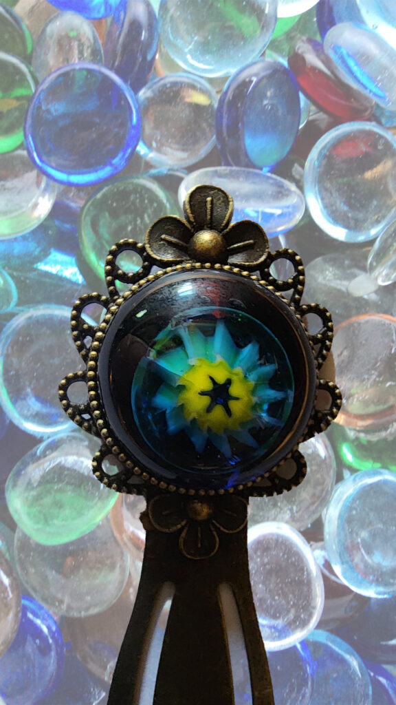 Marque page Étoile turquoise