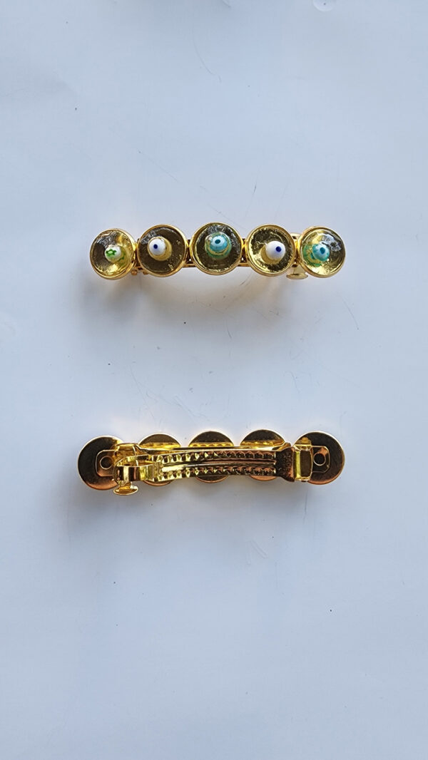 Barette millefioris face et dos