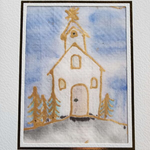 Carte postale L'église sous l'étoile