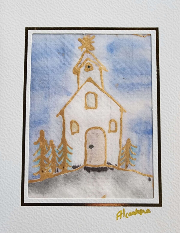 Carte postale L'église sous l'étoile Carte postale L'église sous l'étoile