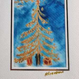 Carte postale Sapin céleste