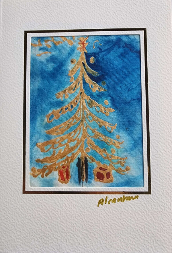 Carte postale Sapin céleste