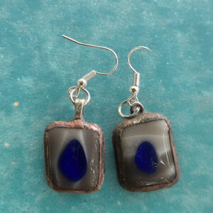 Gouttes d'azur boucles d'oreilles