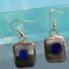 Reflet d'azur boucles oreilles Reflet d'azur boucles d'oreilles fusing et Tiffany